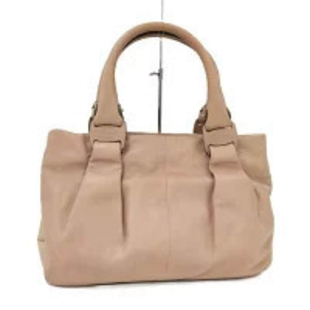 Salvatore Ferragamo handbag leather Beige Cream